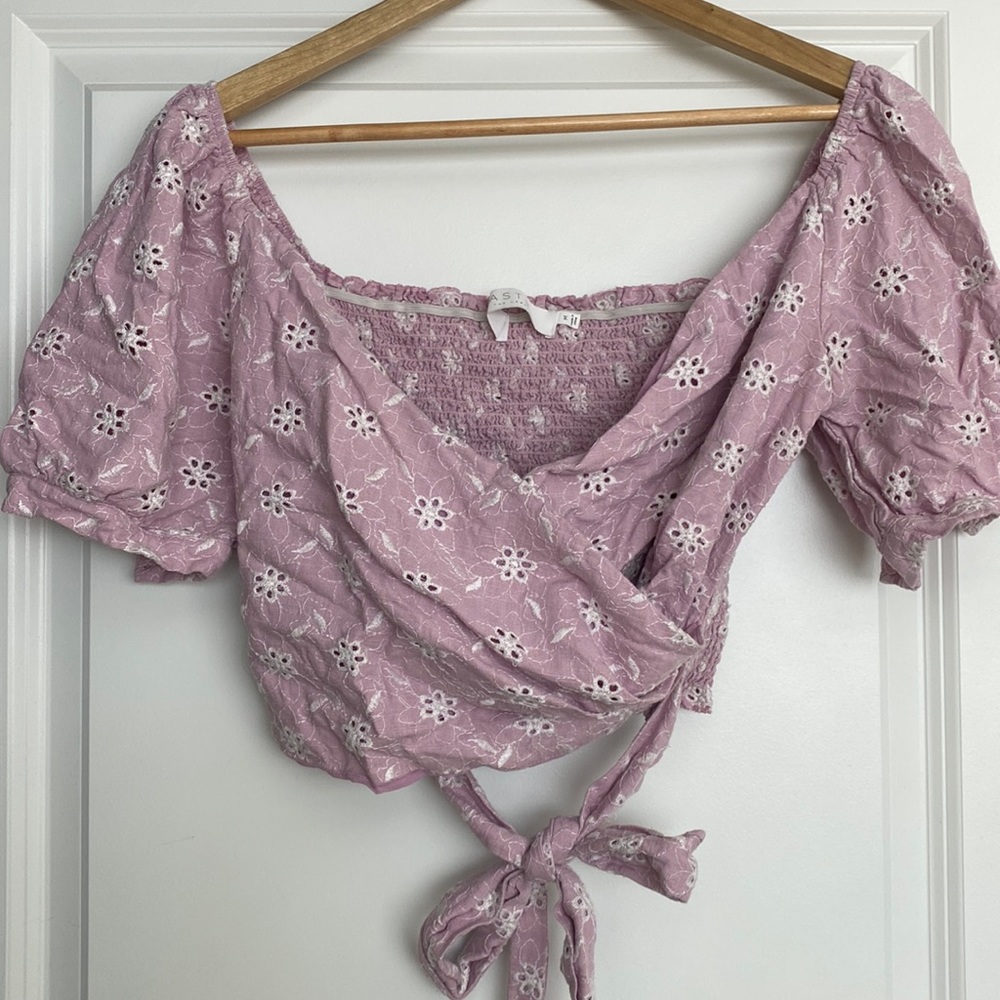Floral Wrap Top